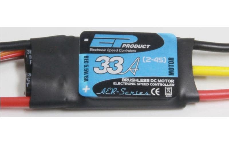 EP Brushless Regler Aer33-Aer-Series 33A, 2-4S, S-BEC EP Brushless Regler Aer33-Aer-Series 33A, 2-4S, S-BEC