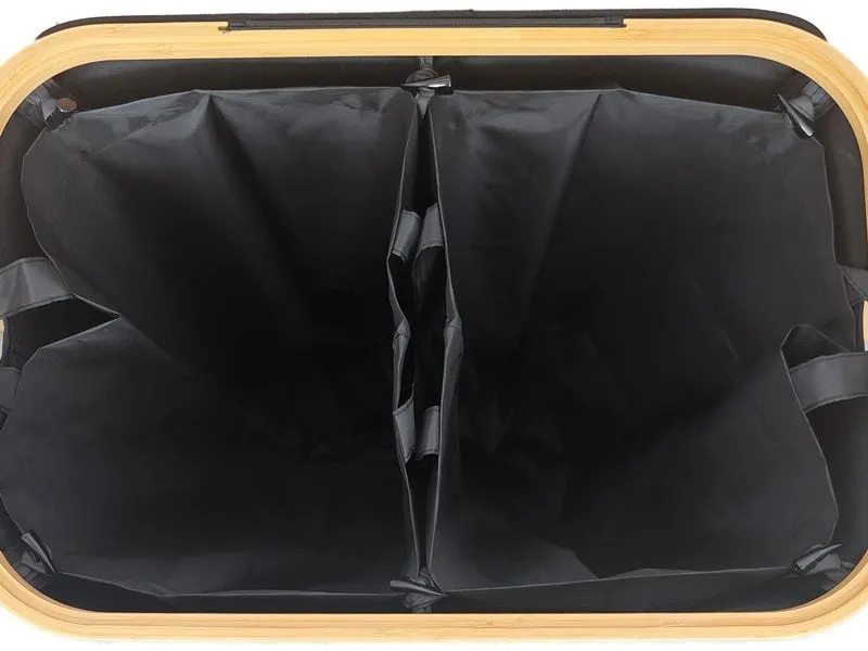 relaxdays Recyclingbehälter 140 L Schwarz