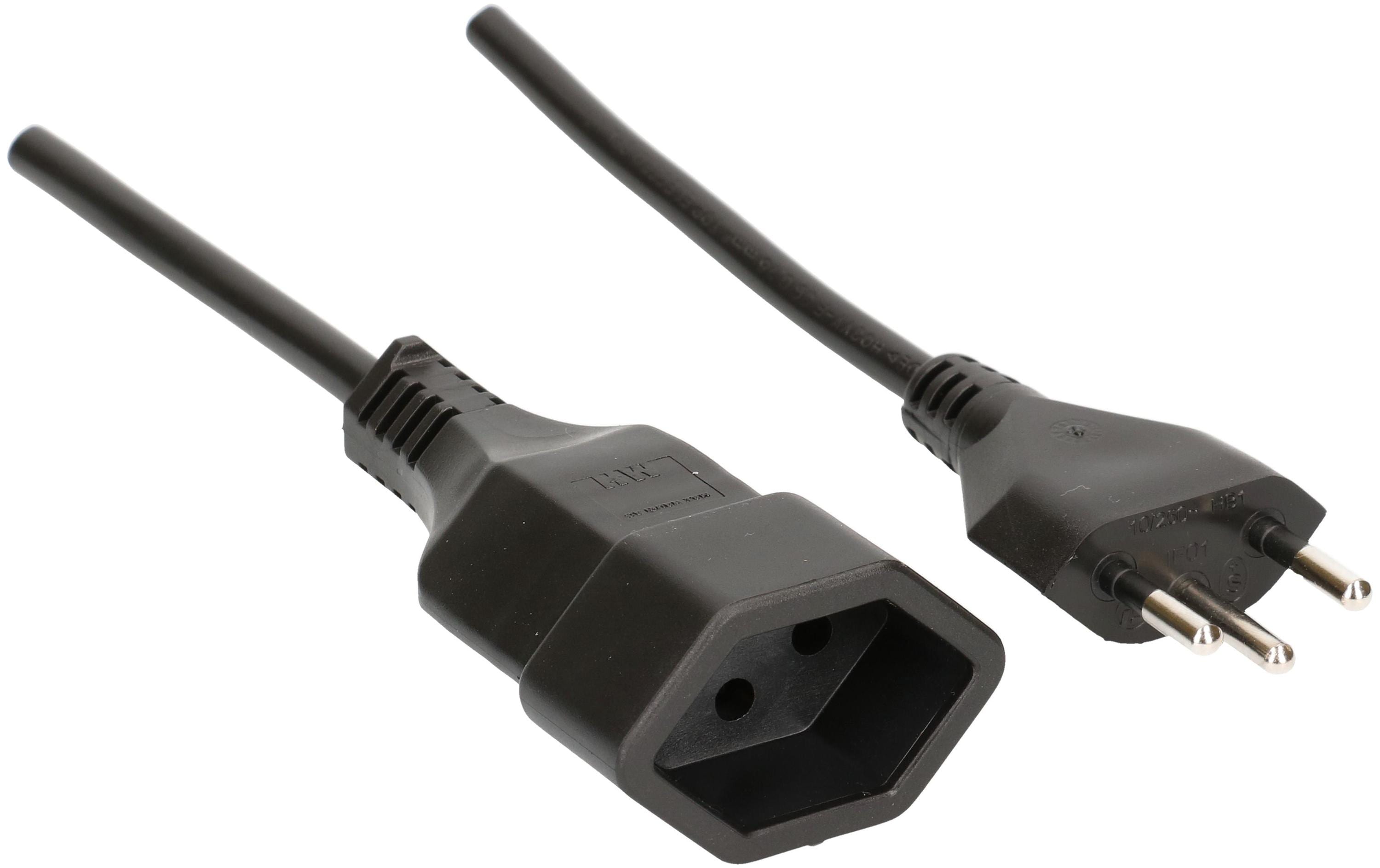 Max Hauri Verlängerungskabel 5 m, Typ 12 zu Typ 13