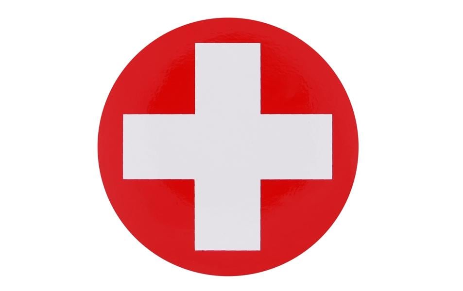 OEM Aufkleber Schweizerkreuz 110 mm OEM Aufkleber Schweizerkreuz 110 mm