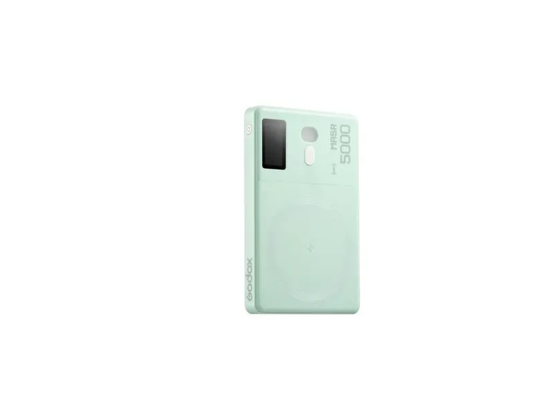 Godox MA5R RGB LED Smartphone-Licht mit Powerbank Mintgrün Godox MA5R RGB LED Smartphone-Licht mit Powerbank Mintgrün