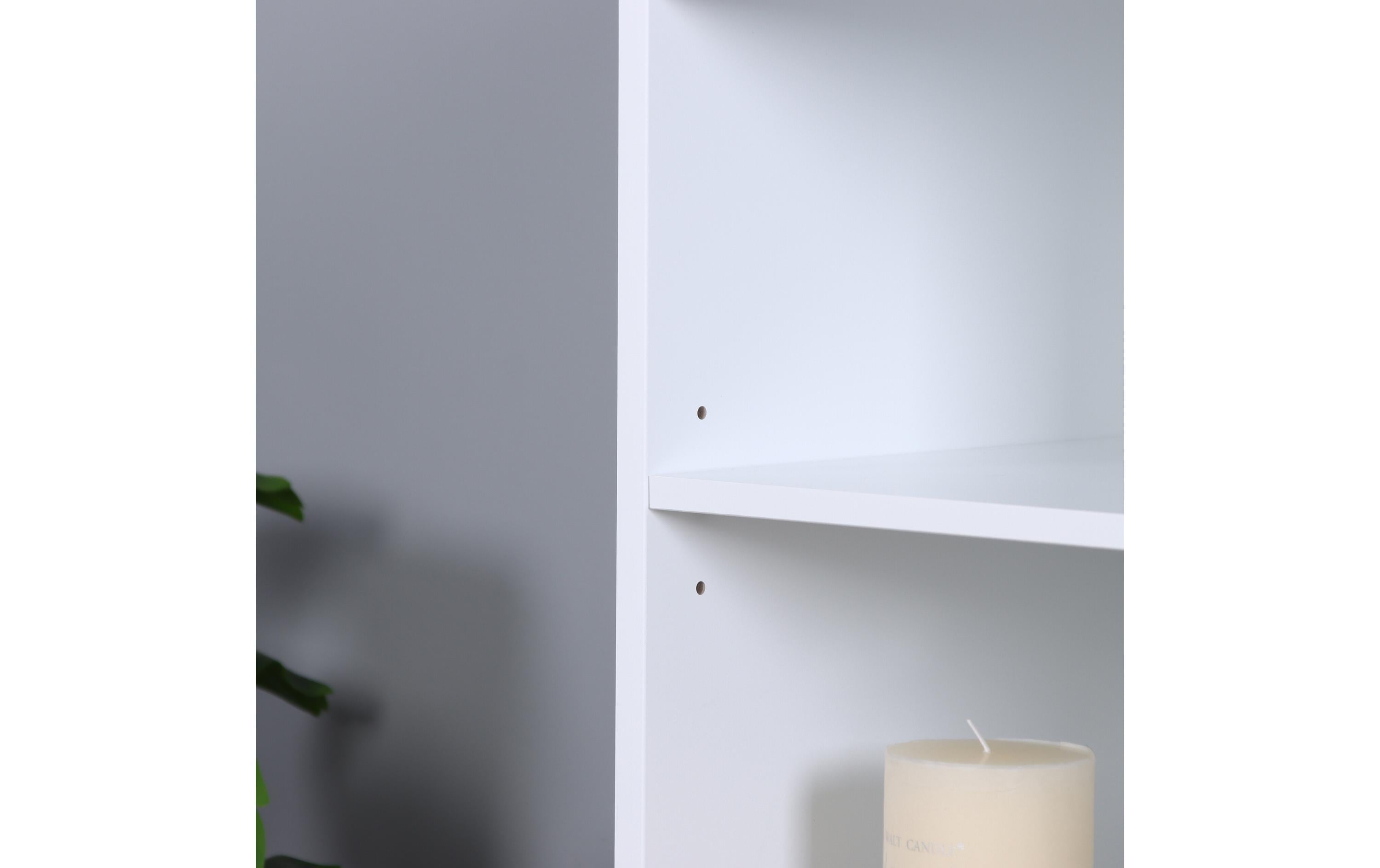 relaxdays Badezimmerregal 40.5 x 86 cm, Weiss