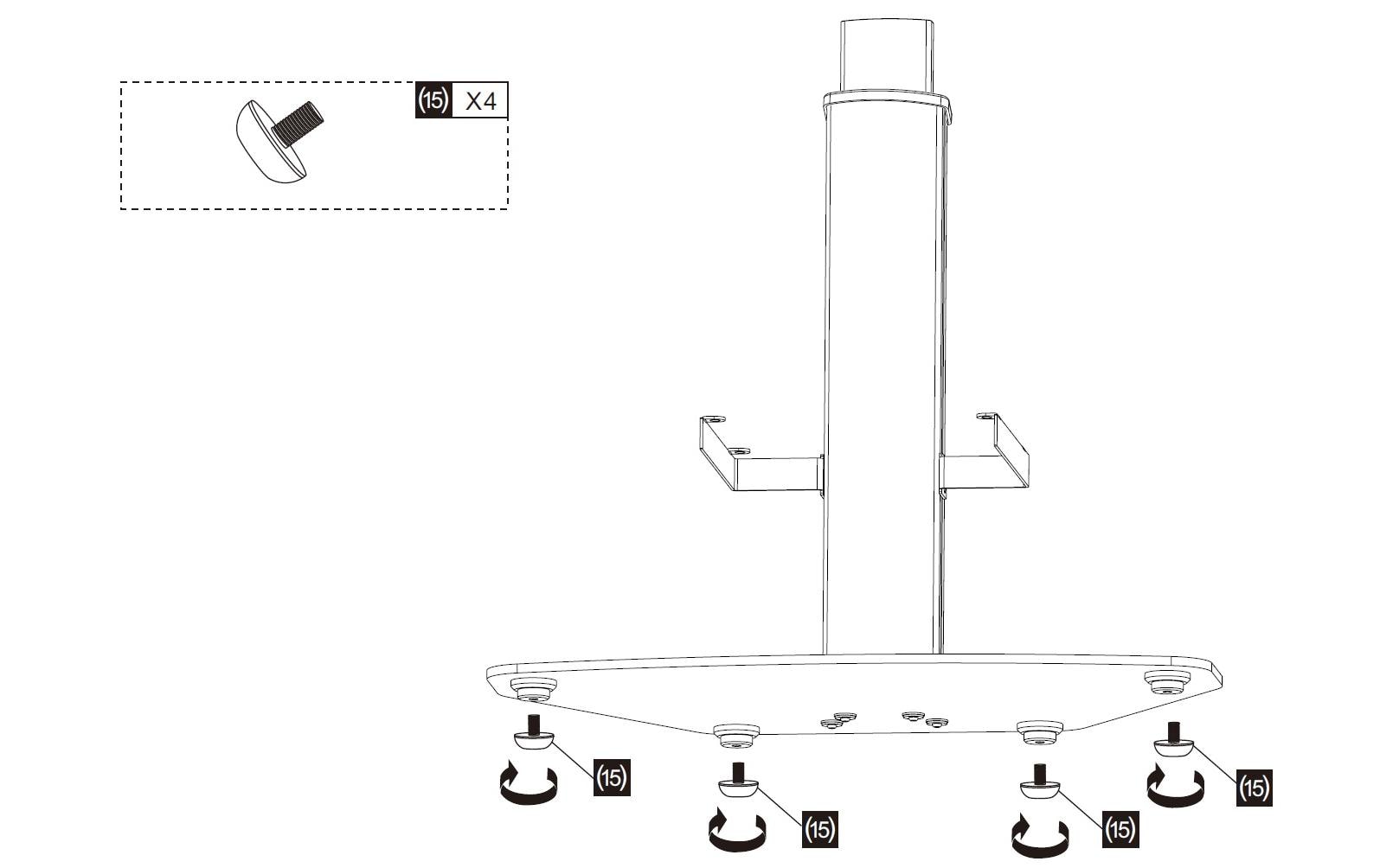 Audioraq TV-Trolley Home Schwarz