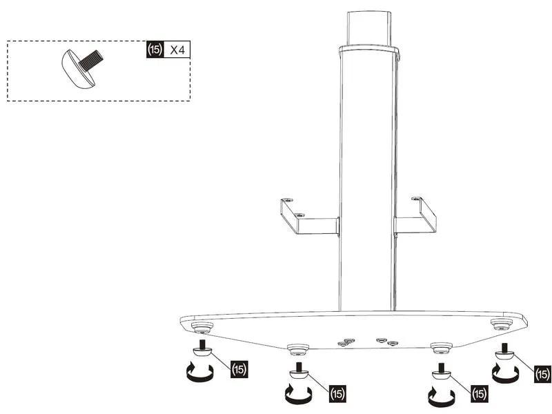 Audioraq TV-Trolley Home Schwarz