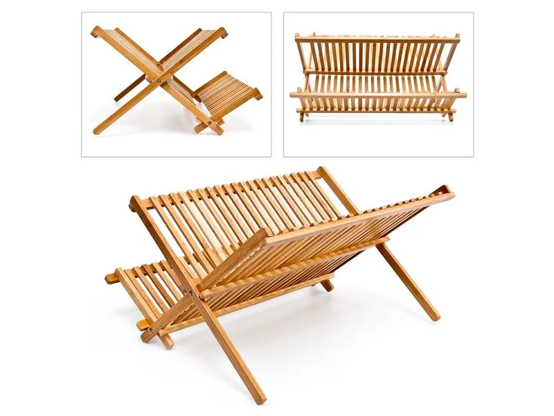 relaxdays Abtropfgestell Hellbraun relaxdays Abtropfgestell Hellbraun