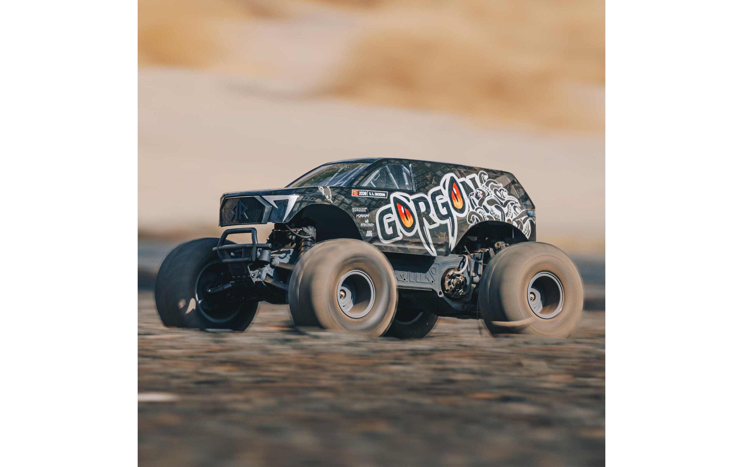 Arrma Monster Truck Gorgon MEGA 550 RWD Schwarz, Bausatz, 1:10