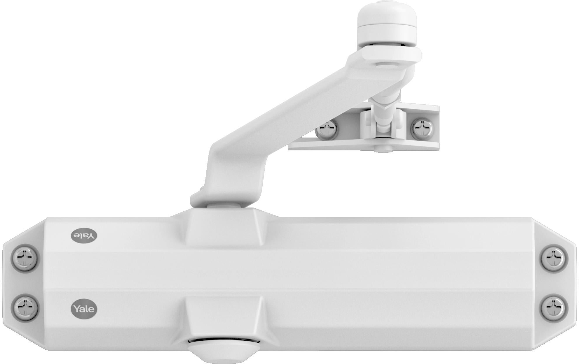 Yale Türschliesser mit Standardarm, Serie 4500 Weiss