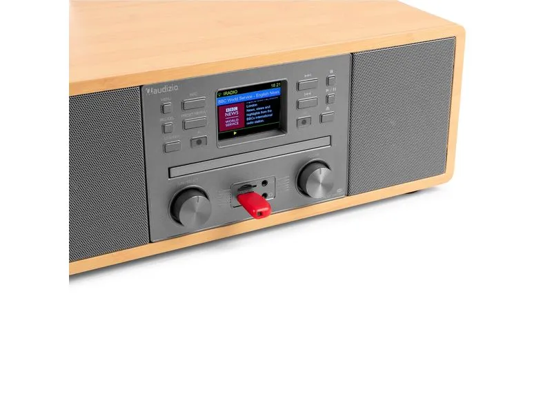 Audizio Avola-BMB DAB+/FM Radio mit BT u. CD, WLAN, bambus Braun Audizio Avola-BMB DAB+/FM Radio mit BT u. CD, WLAN, bambus Braun