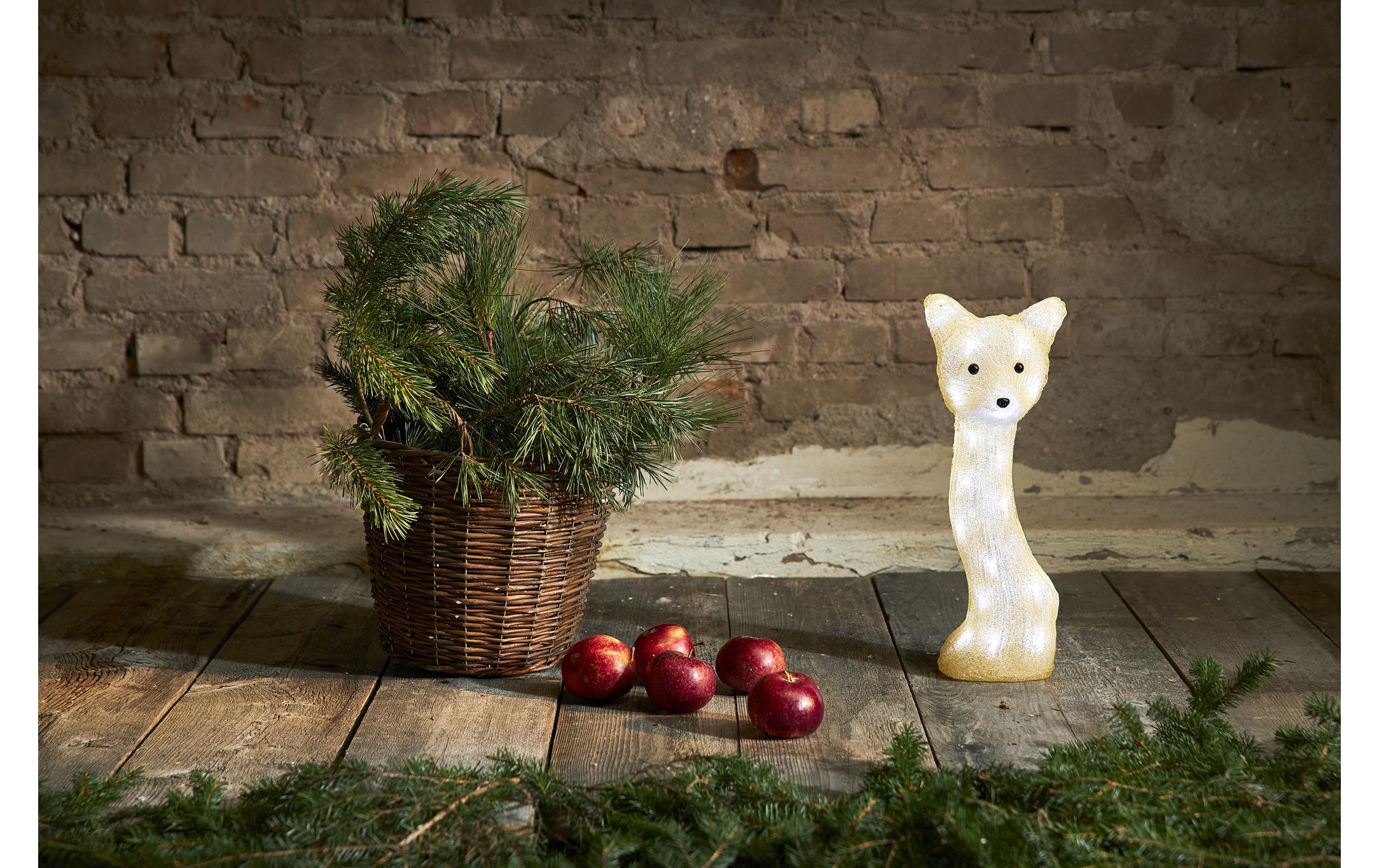 Star Trading LED-Figur Crystalo Fuchs, 41.5 cm, Beige