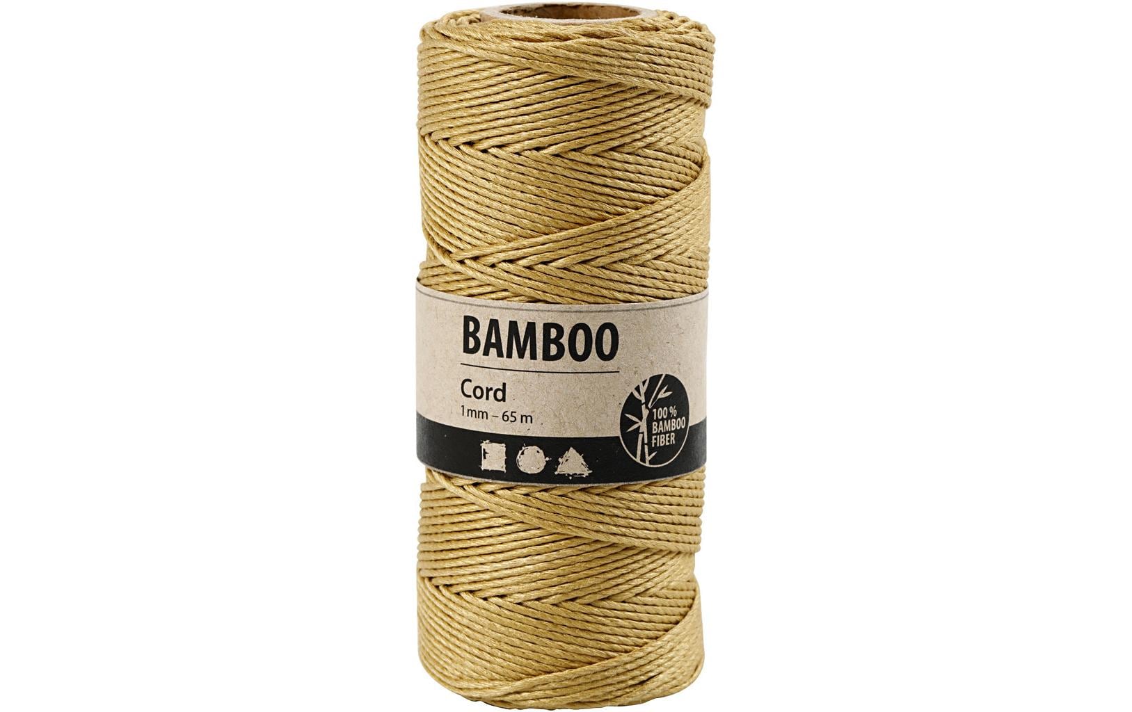 Creativ Company Bambuskordel 65 m Gold, 1 Stück