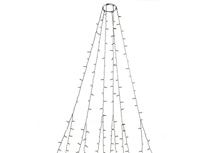 Konstsmide LED Baummantel mit Ring 6 Stränge, 270 Lampen Konstsmide LED Baummantel mit Ring 6 Stränge, 270 Lampen