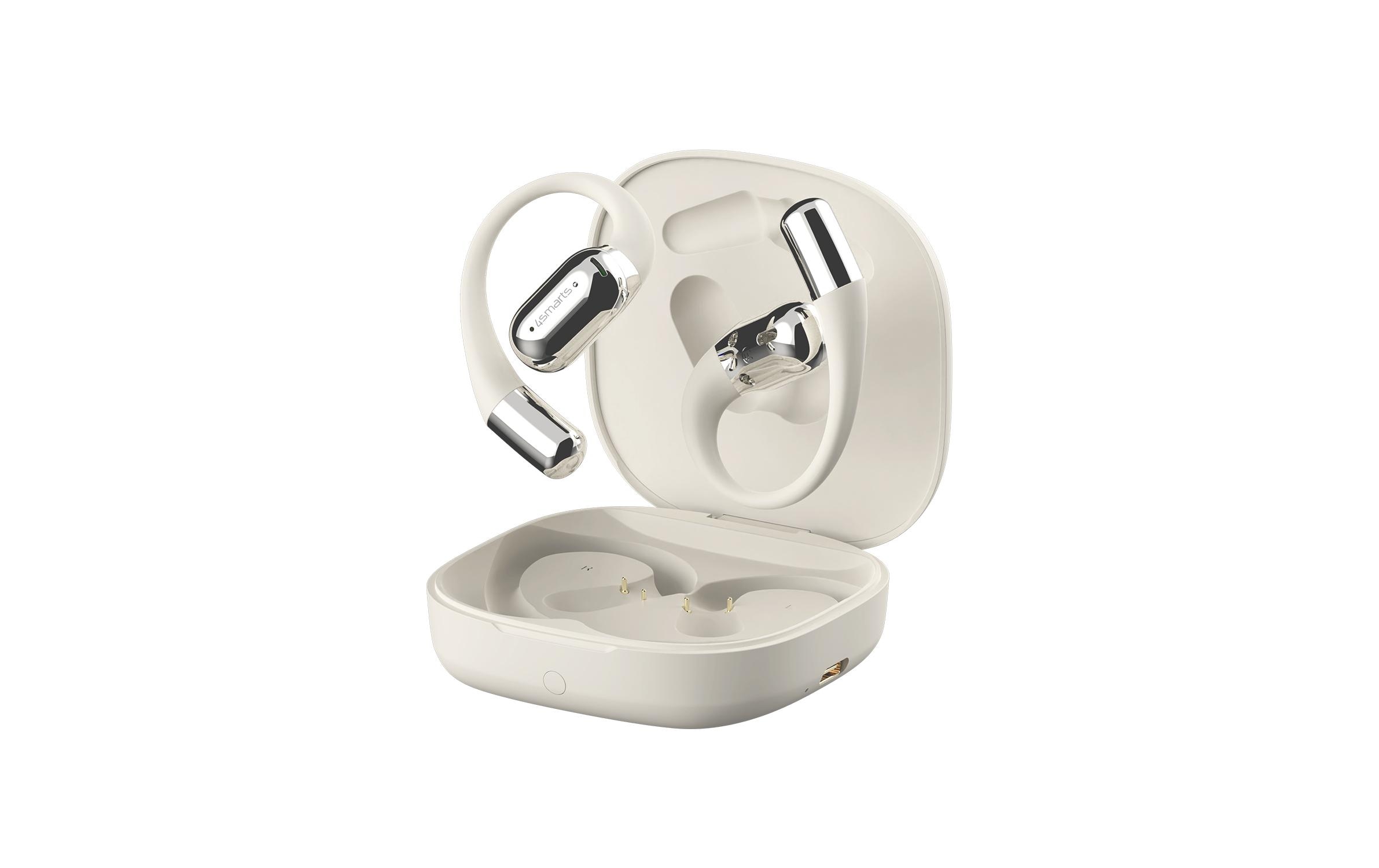4smarts Open-Ear Bluetooth Kopfhörer SkyBuds AI Screen, Beige 4smarts Open-Ear Bluetooth Kopfhörer SkyBuds AI Screen, Beige