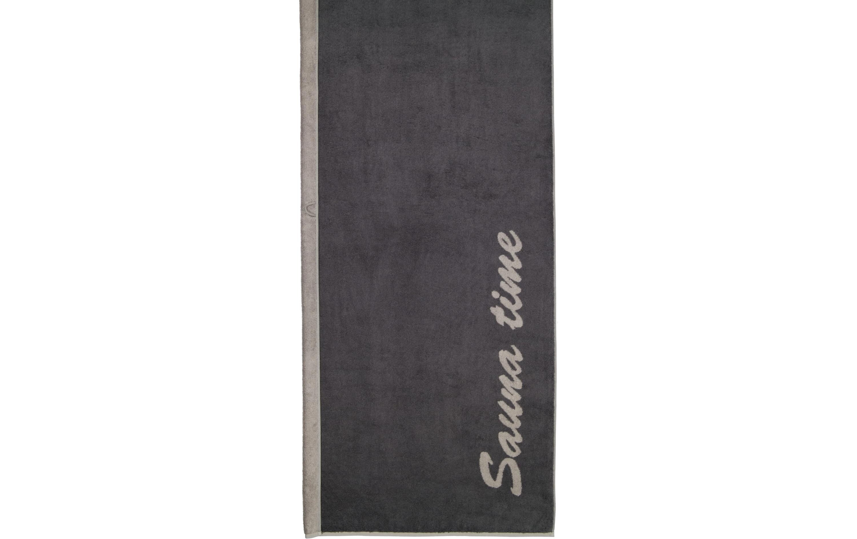 Cawö Saunatuch Sauna Time 80 x 200 cm, Anthrazit