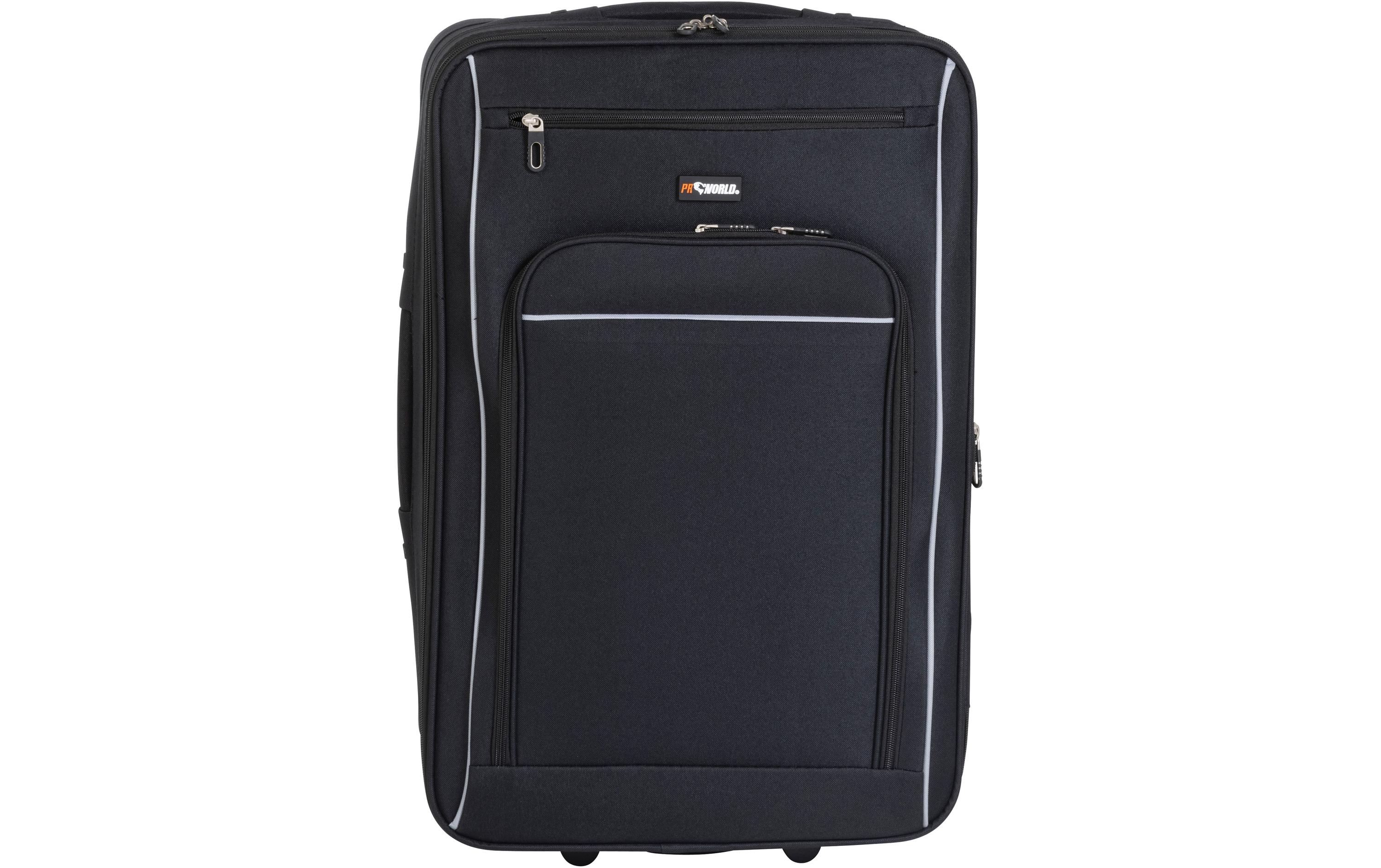 FTM Reisekofferset World soft 2-teilig, schwarz