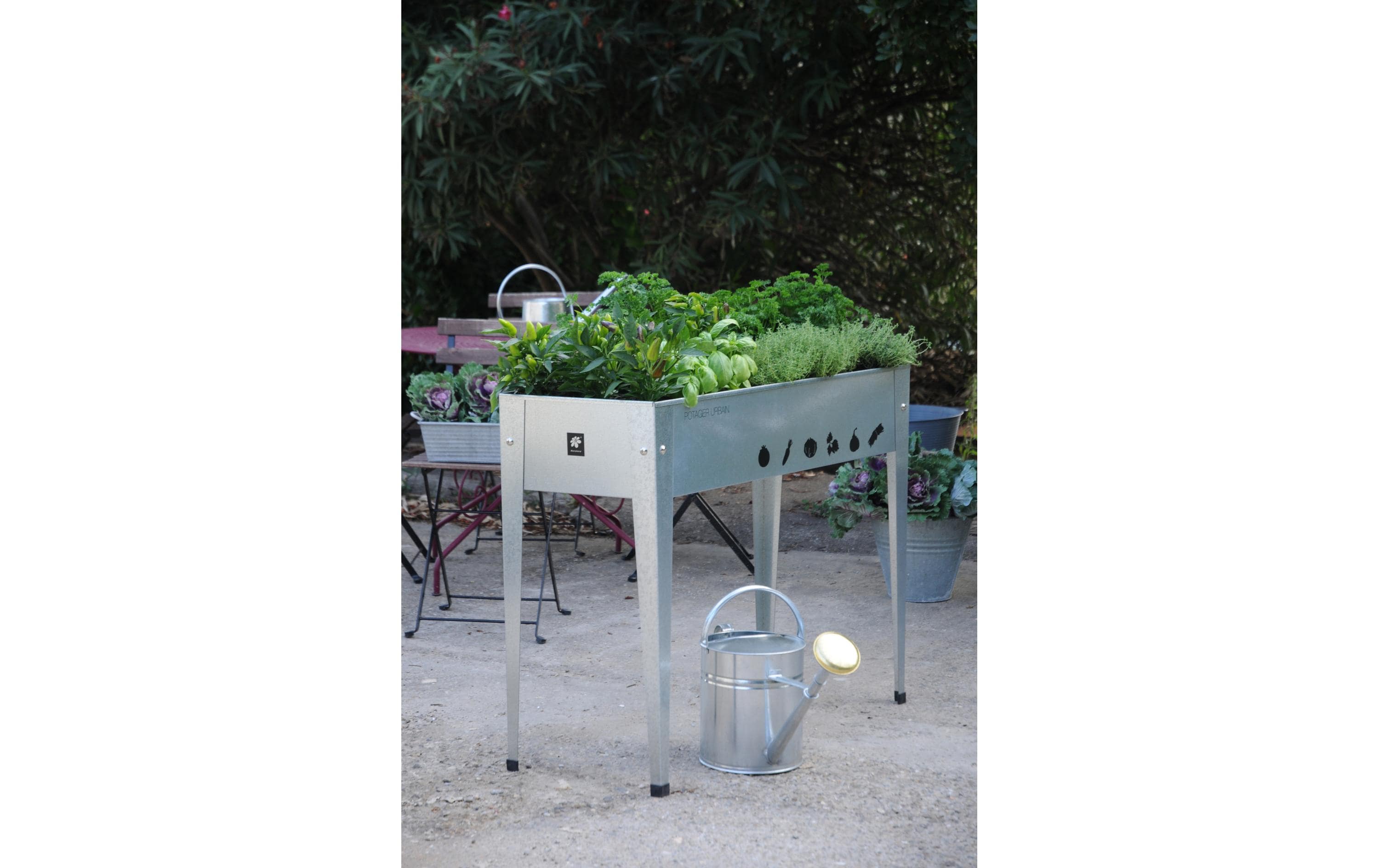 Herstera Hochbeet 100 x 40 x 84 cm Urban Garden Anthrazit