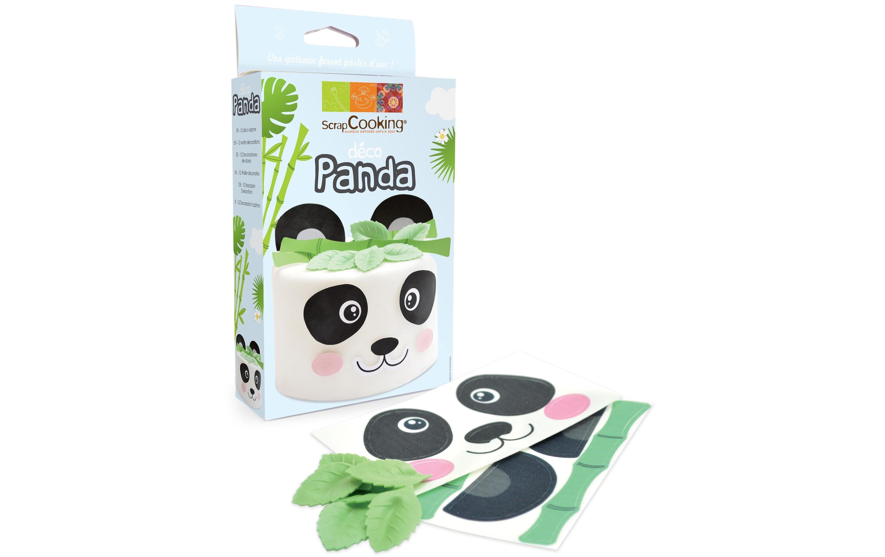 ScrapCooking Oblaten Dekoset «Panda» 15-teilig