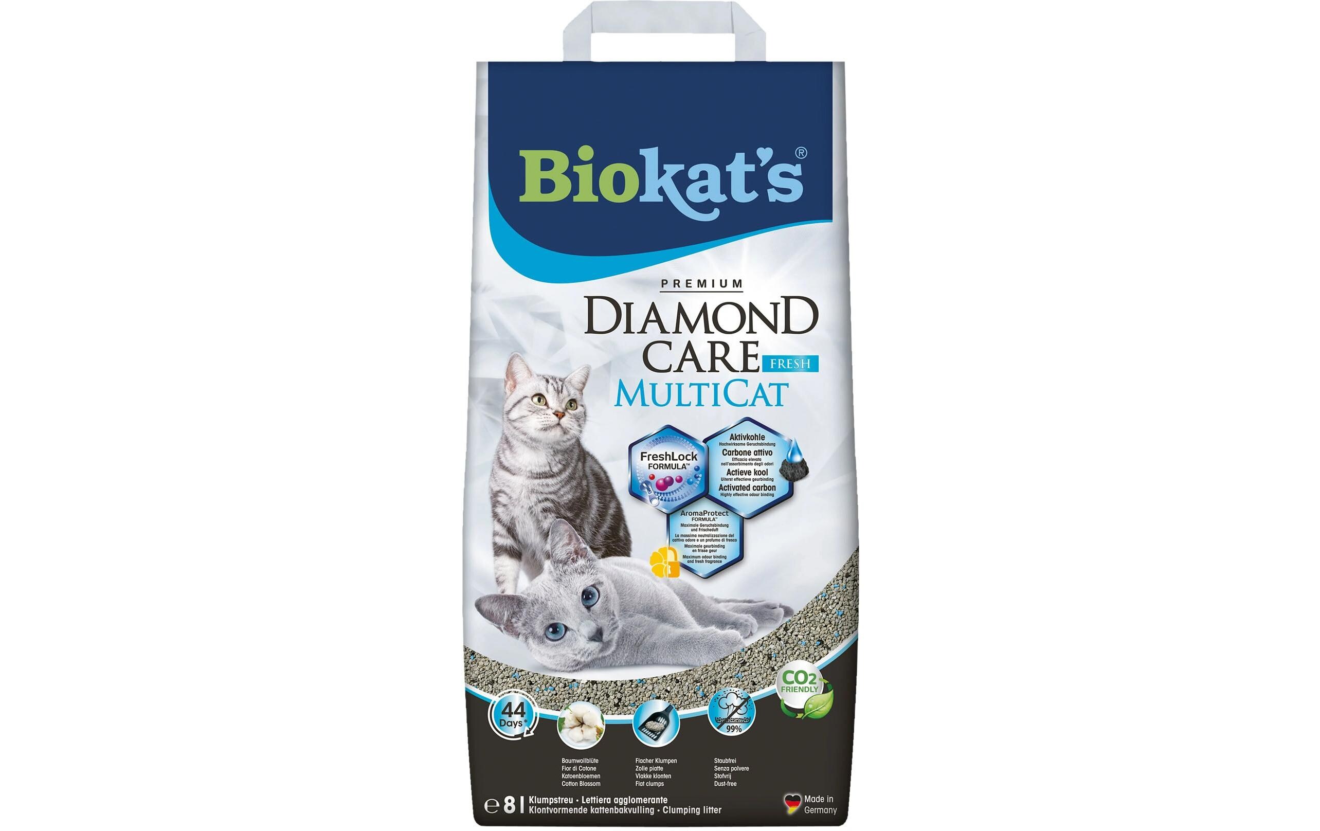 Biokat's Katzenstreu Diamond Care Multicat Fresh, 8 l Biokat's Katzenstreu Diamond Care Multicat Fresh, 8 l