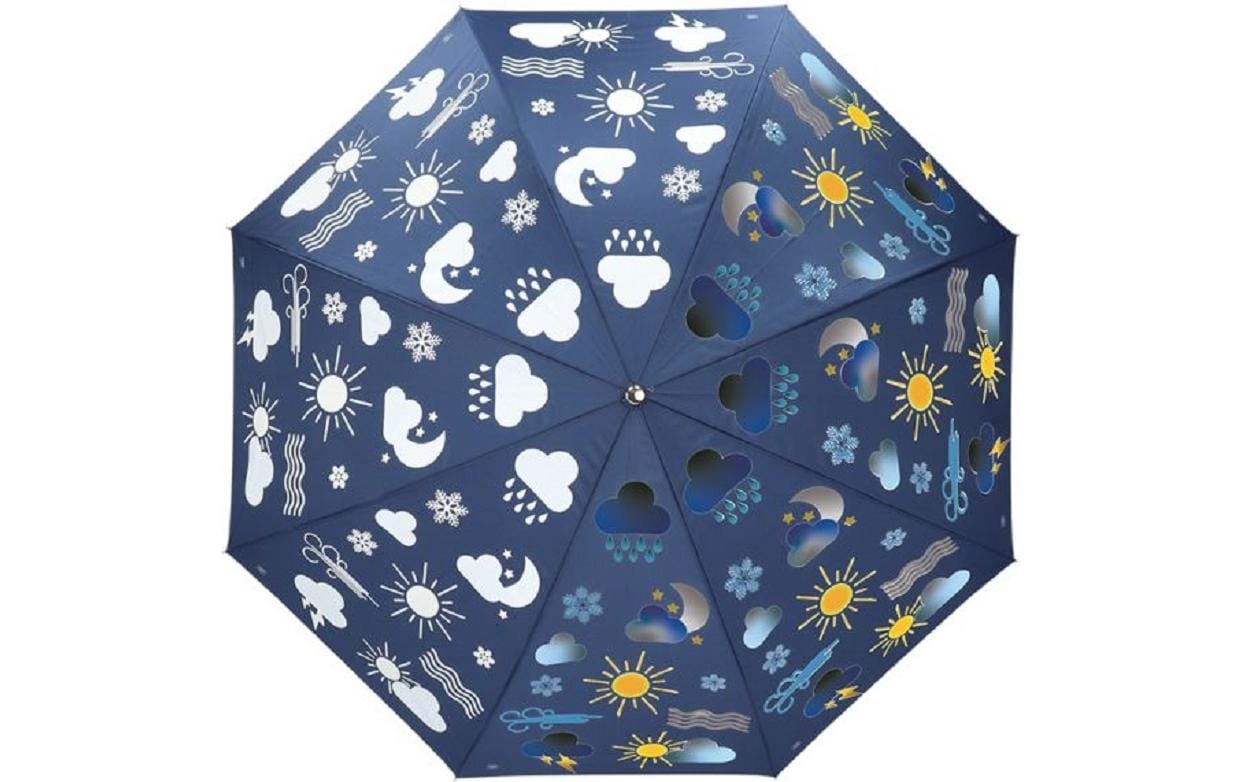 Esschert Design Regenschirm Wetter Blau