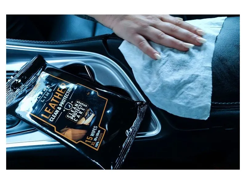 Alpha Line Leather Clean Wipes, Pack à 15 Stück 15 Stück