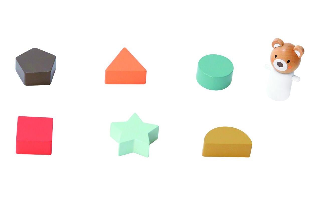 Spielba Holzspielwaren Nachziehspielzeug Bus Bär Spielba Holzspielwaren Nachziehspielzeug Bus Bär