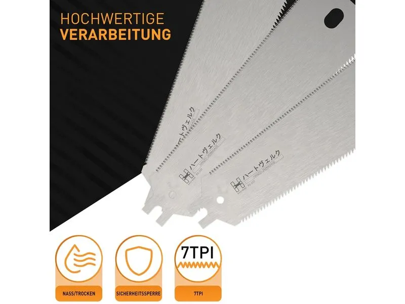 Hardtwerk Sägeblatt für Japansäge Hanzo 240 mm