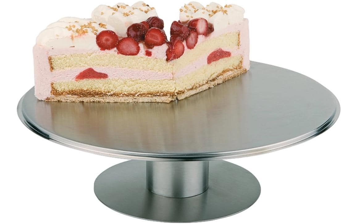 APS Servier- und Tortenplatte 30.5 cm, Silber