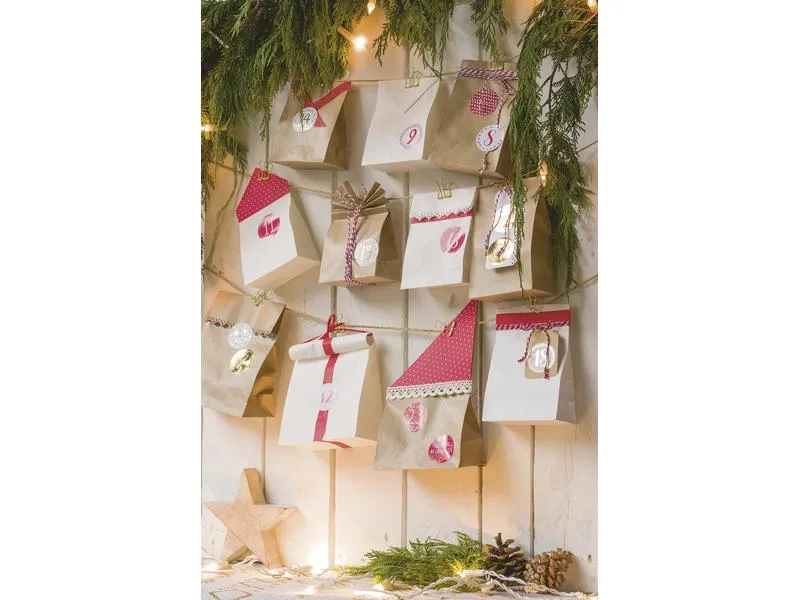 Heyda Adventskalender Beutel Braun 17.5 x 10 x 5.5 cm, 25 Stück Heyda Adventskalender Beutel Braun 17.5 x 10 x 5.5 cm, 25 Stück