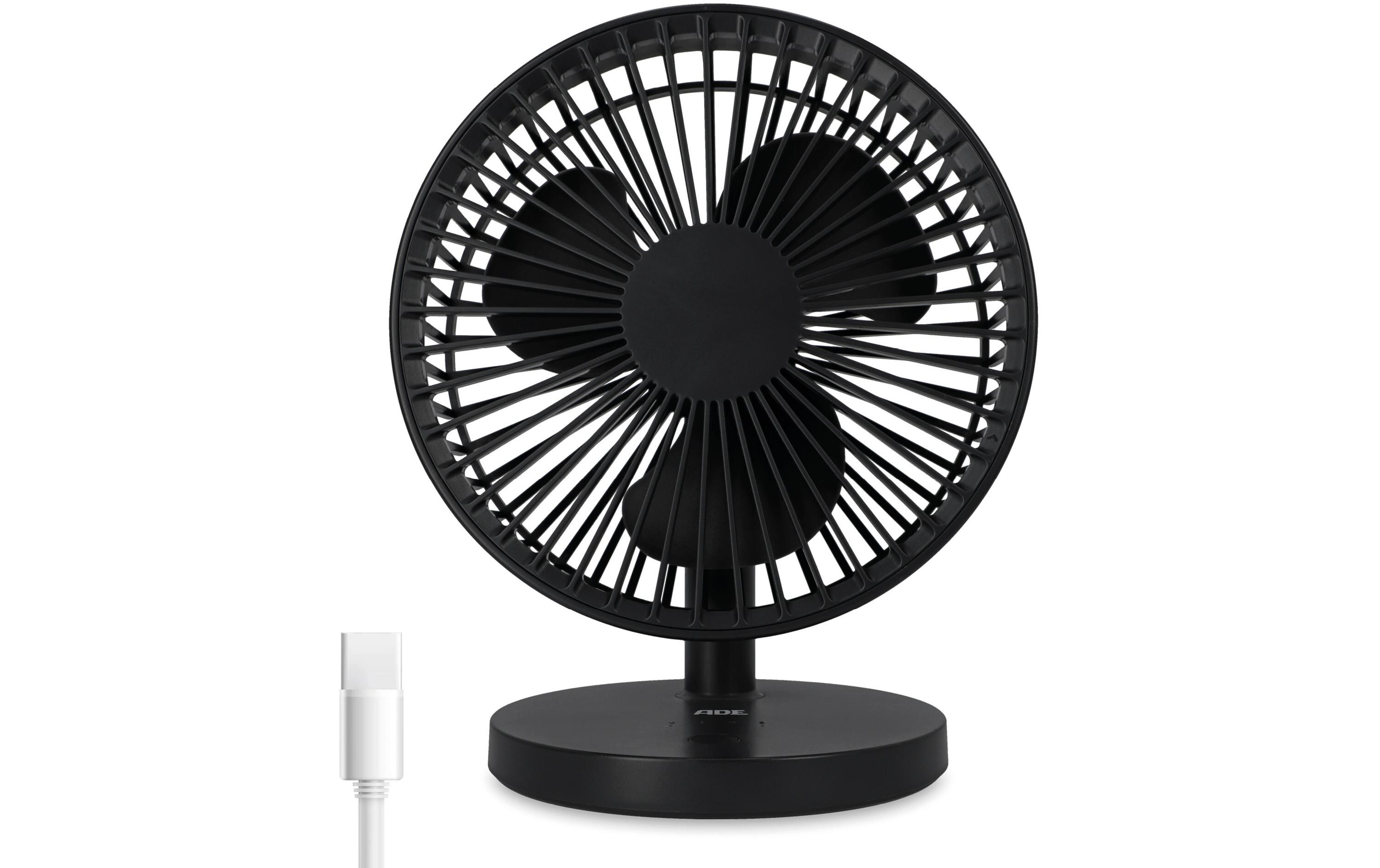 ADE Tischventilator kabellos Anthrazit
