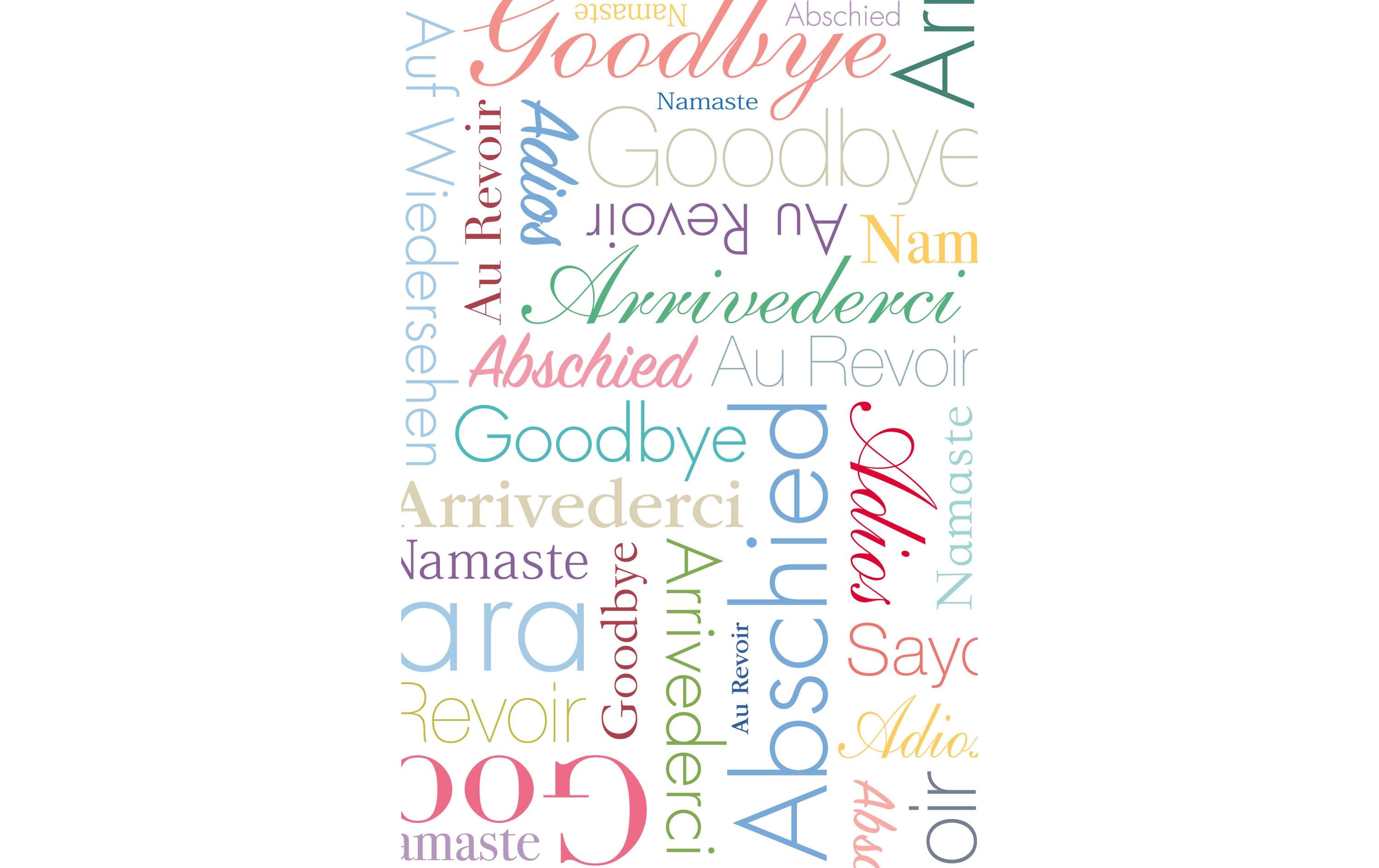 ABC Abschiedskarte Auf Wiedersehen B6