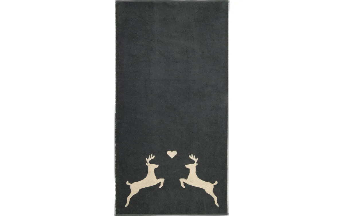 Cawö Duschtuch Alpenchic Edition Hirsch 70 x 140 cm, Beige/Granit Cawö Duschtuch Alpenchic Edition Hirsch 70 x 140 cm, Beige/Granit