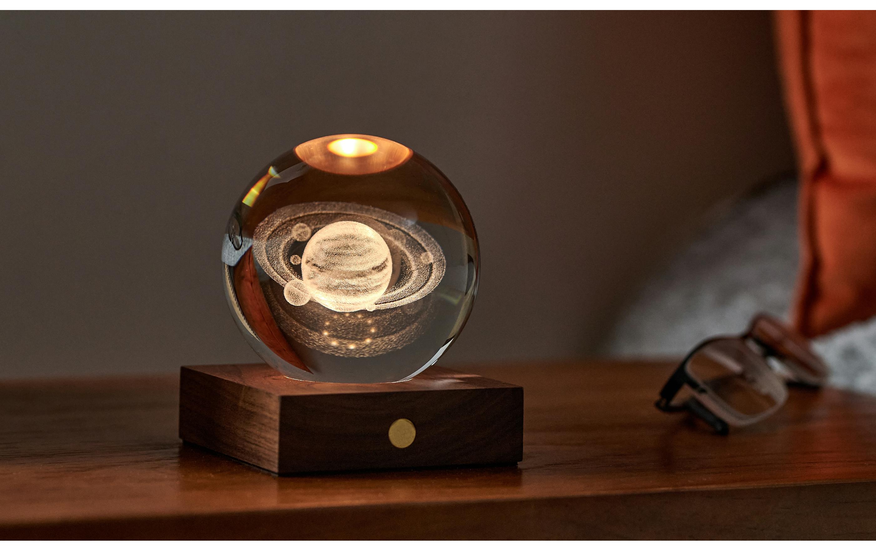 Gingko LED Stimmungslicht Amber Saturn Braun/Transparent Gingko LED Stimmungslicht Amber Saturn Braun/Transparent