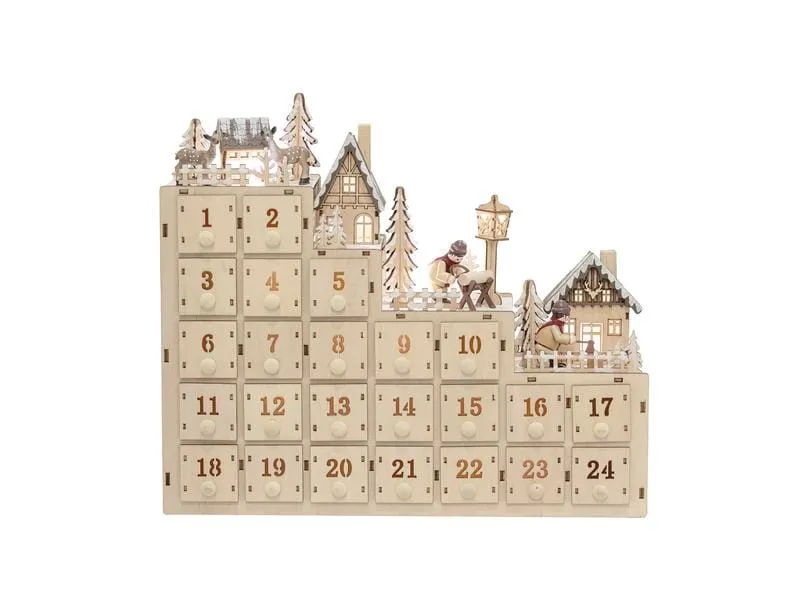 Bloomingville Adventskalender Richie 38 x 33 x 10 cm