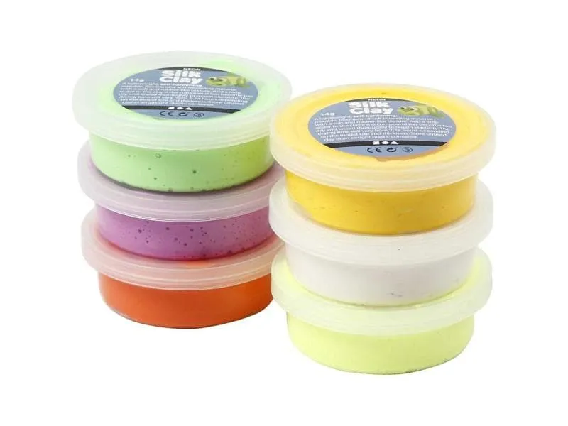 Creativ Company Modellier-Set Silk Clay 6 x14 g Mehrfarbig Creativ Company Modellier-Set Silk Clay 6 x14 g Mehrfarbig
