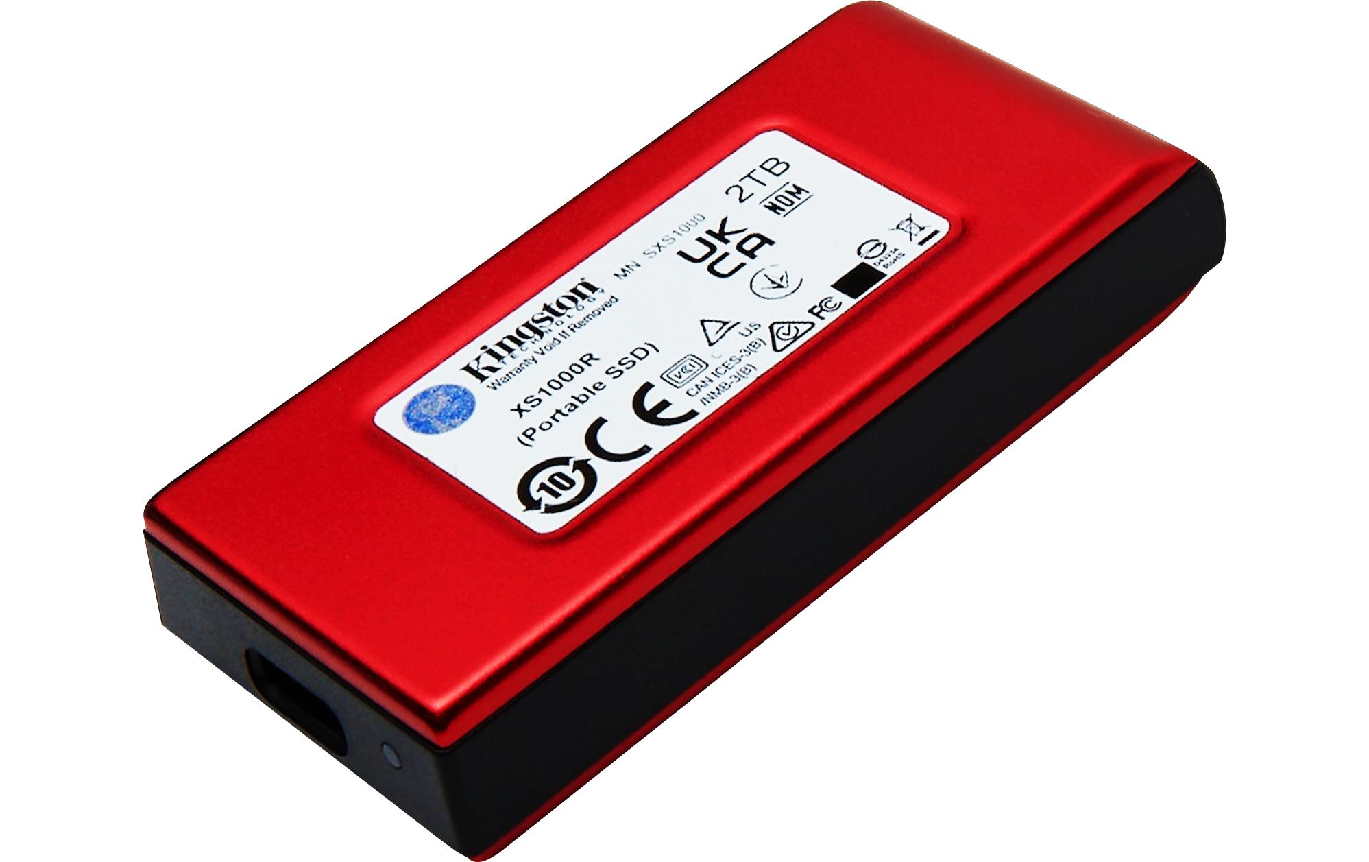Kingston Externe SSD XS1000 2000 GB, Rot