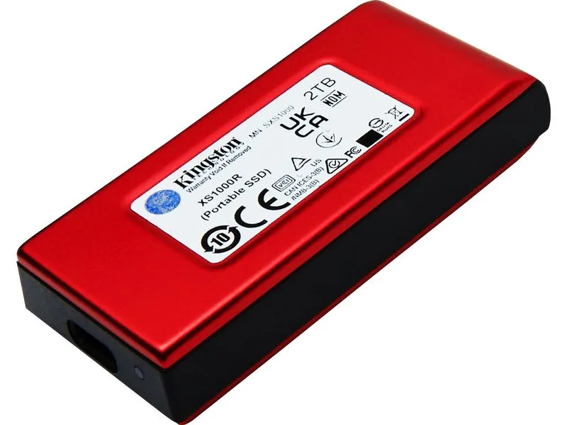 Kingston Externe SSD XS1000 2000 GB, Rot Kingston Externe SSD XS1000 2000 GB, Rot