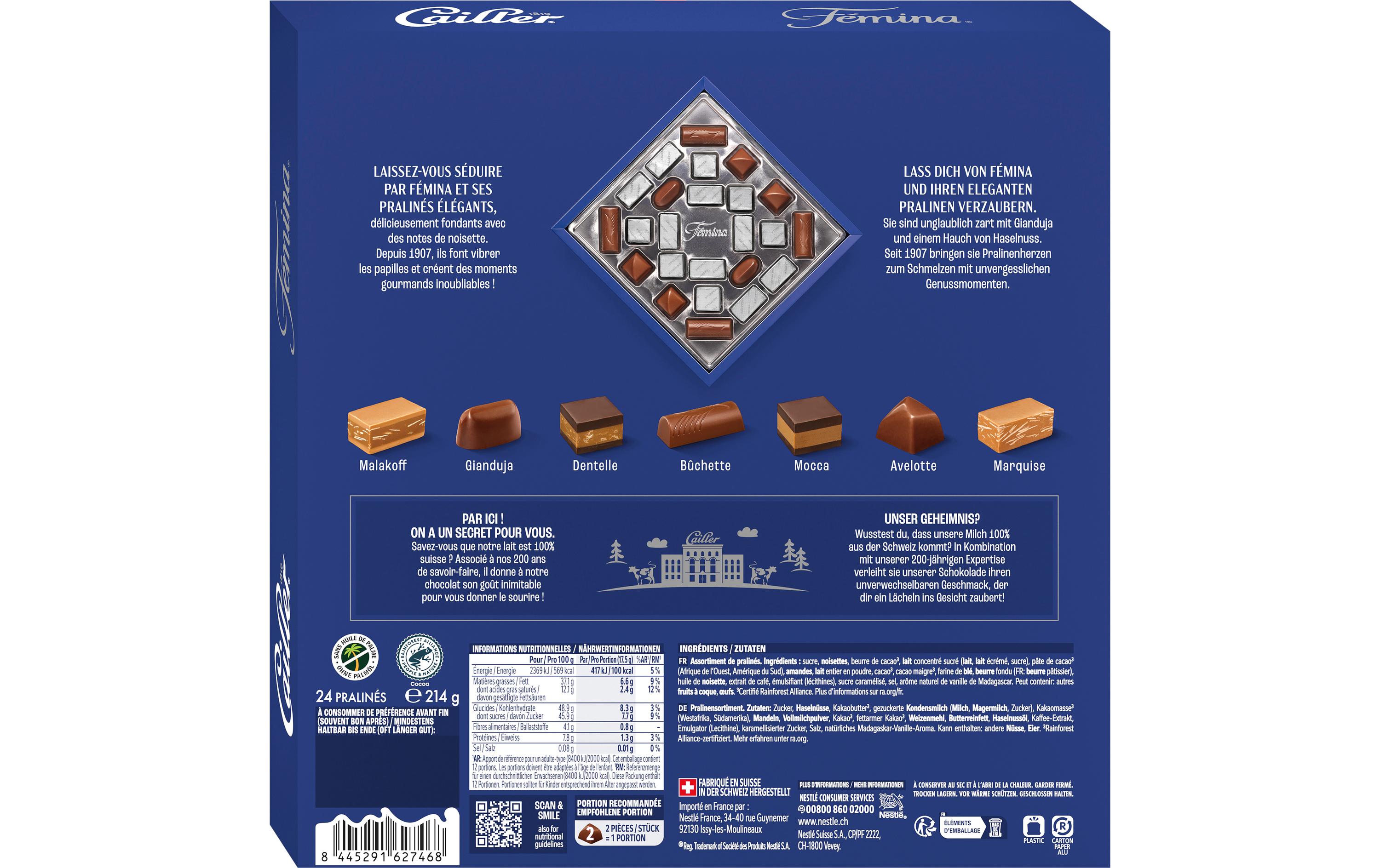 Cailler Pralinen Fémina 214 g