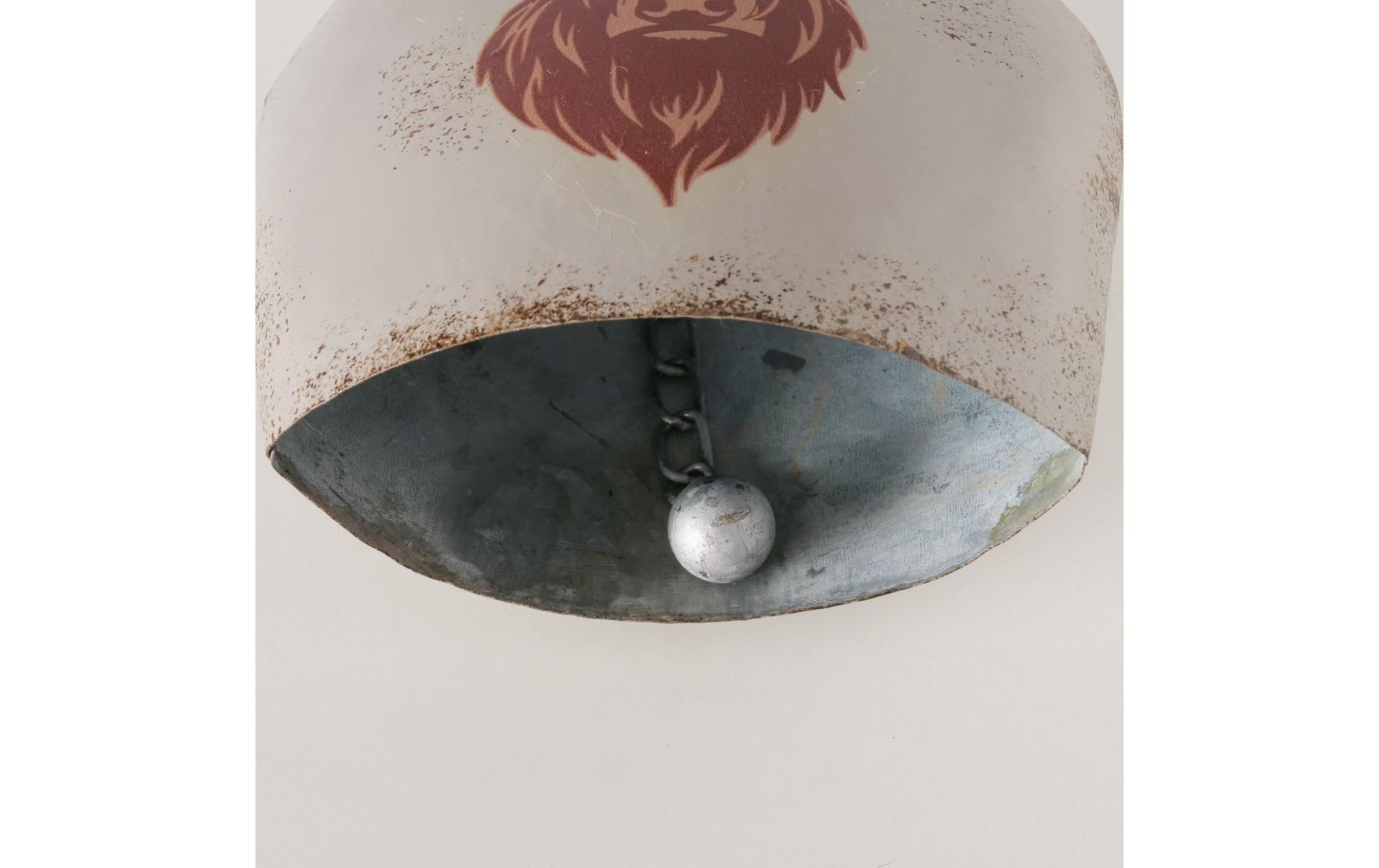 Boltze Aufsteller Kuhglocke Berta Metall, 14 x 13 cm