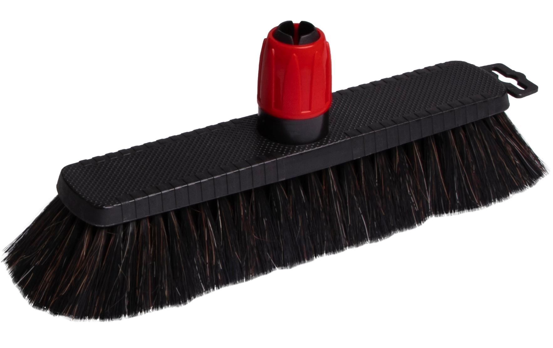 Edi Baur Besen Heavy duty mit Teleskopstiel, Schwarz