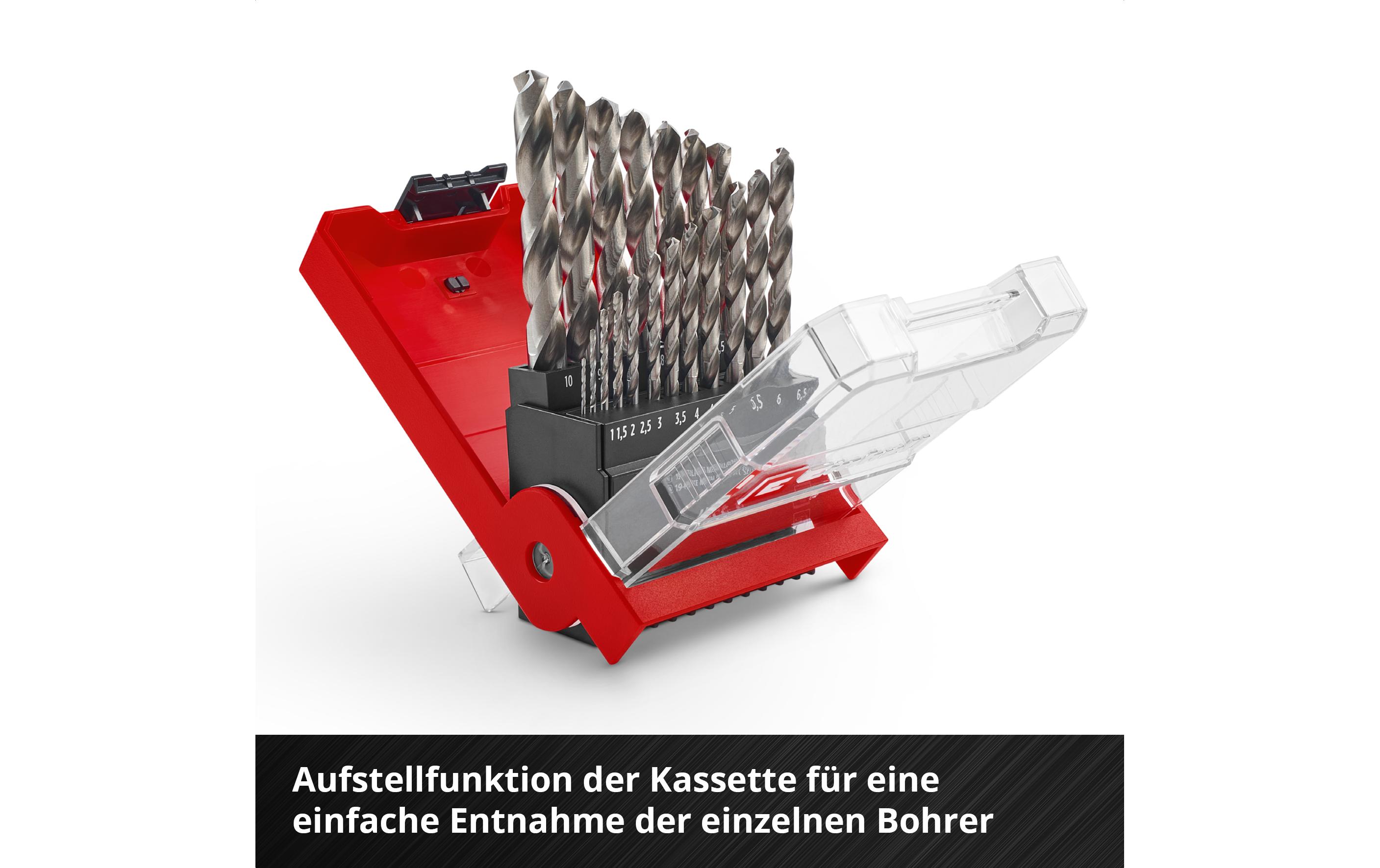 Einhell Metallbohrer-Set HSS-G 19tlg LS