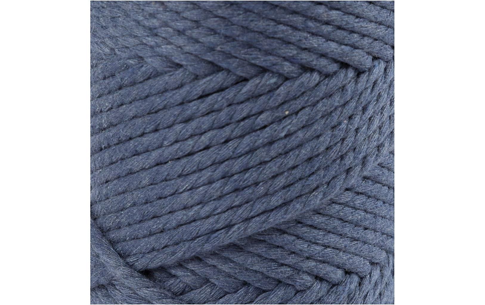 Creativ Company Baumwollgarn Macramé Kordel Blau