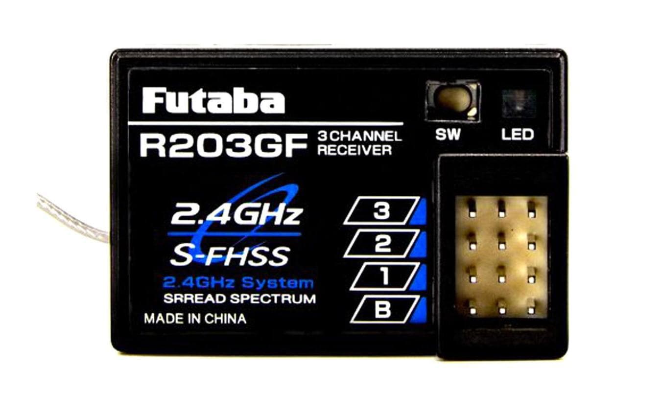 Futaba Fernsteuerung T3PRKA mit R203GF 3-Kanal 2.4 GHz S-FHSS