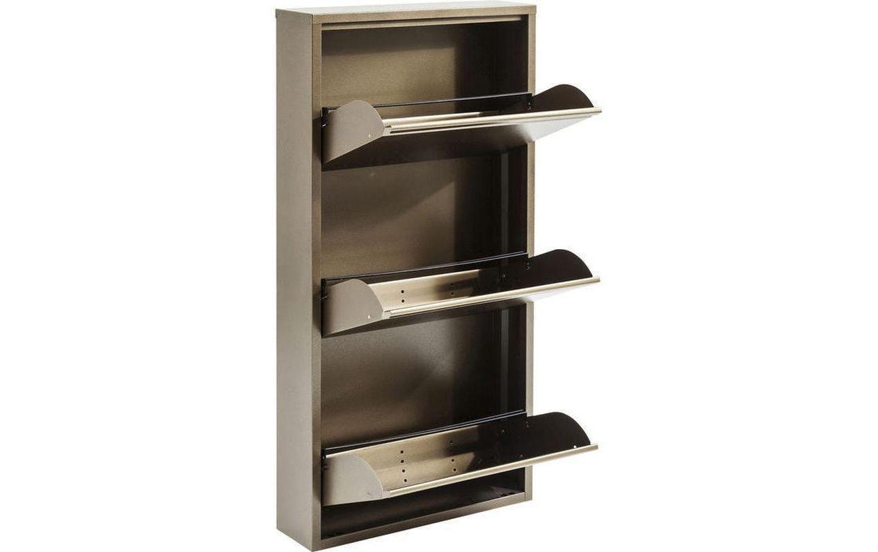 Kare Schuhschrank Caruso 100 x 50 cm, Bronze