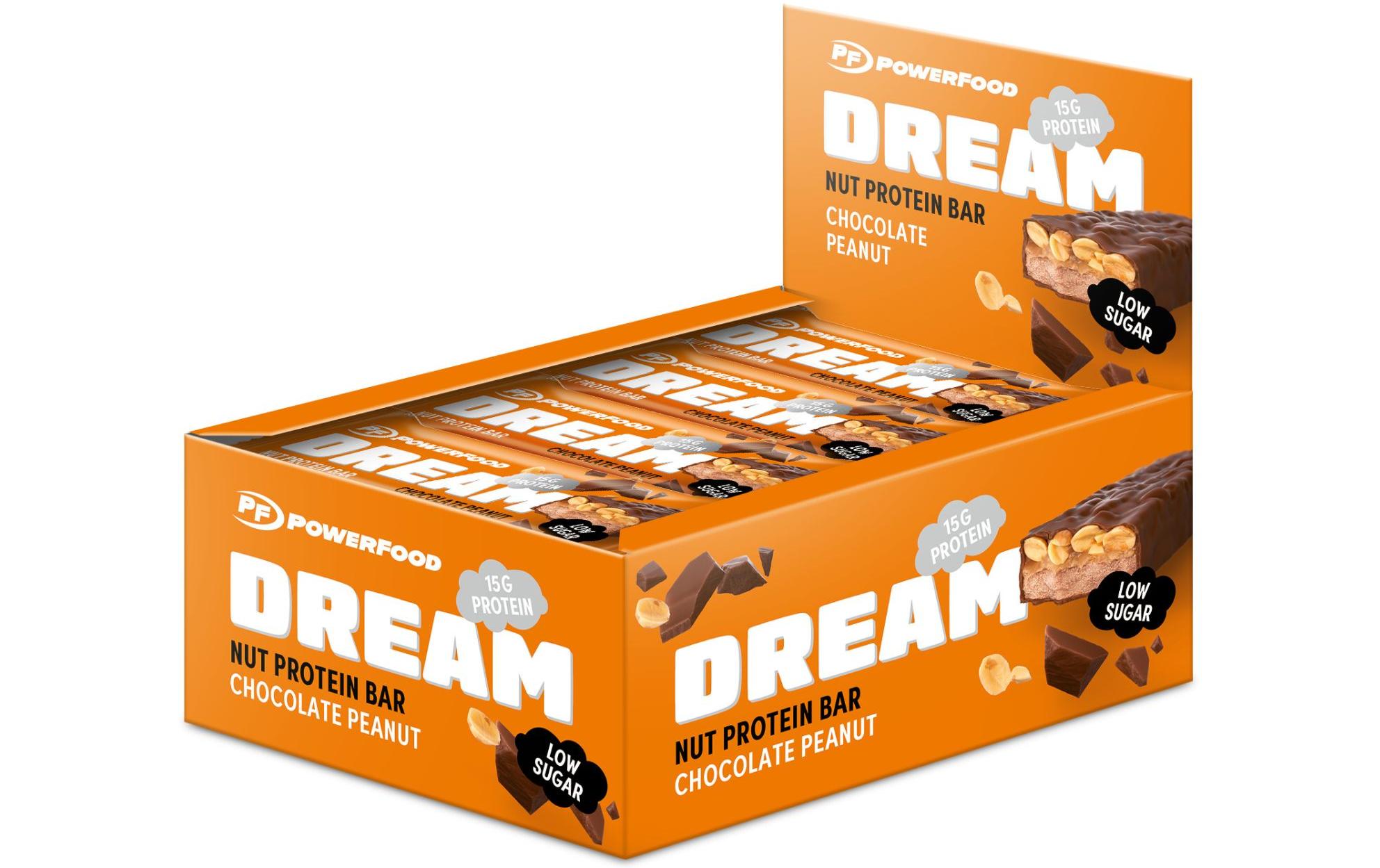 PowerFood One Dream Nut Protein Bar Erdnuss/Schokolade, 12 x 50 g