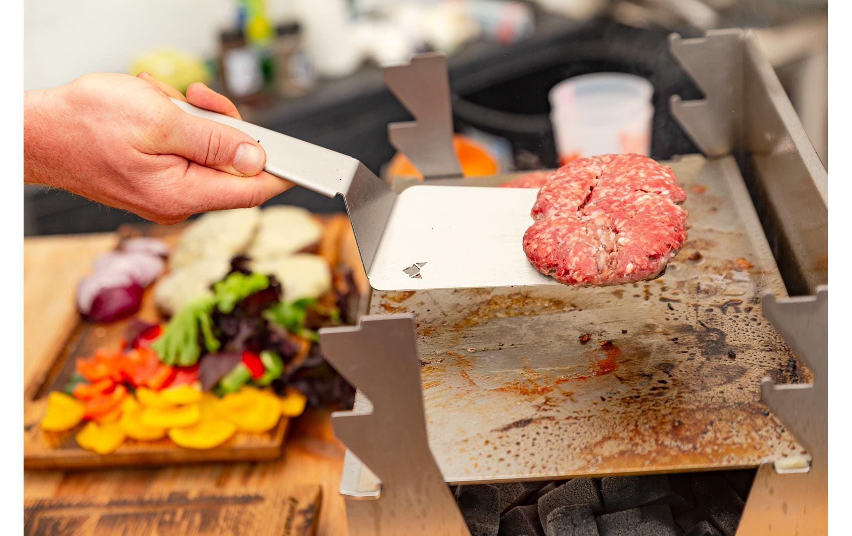 Fennek Grill Burgerwender Silber