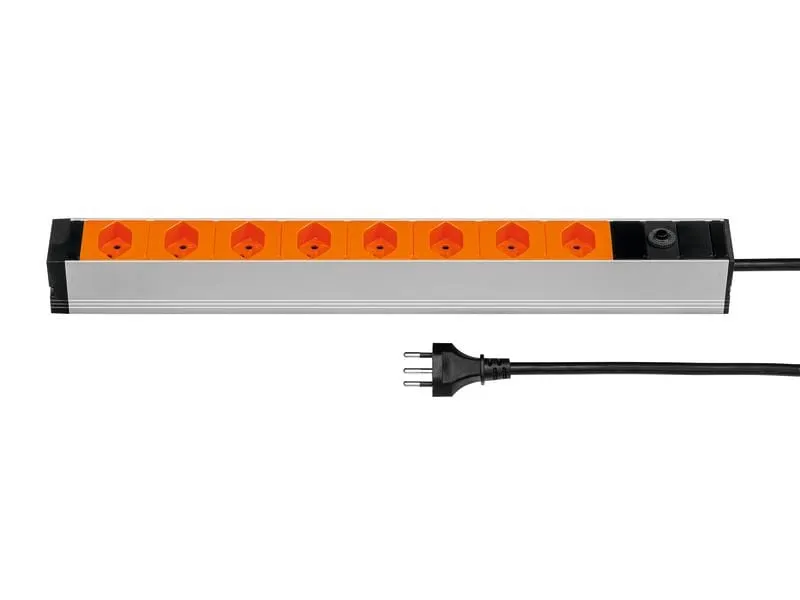 STEFFEN 19 Steckdosenleiste 8xT13, Orange STEFFEN 19 Steckdosenleiste 8xT13, Orange
