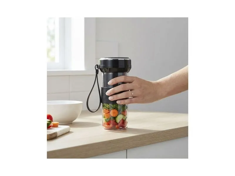 Berger Lanz Tragbarer Mixer TMUSB Transparent/Schwarz Berger Lanz Tragbarer Mixer TMUSB Transparent/Schwarz