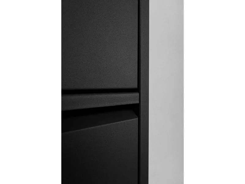 Kare Schuhschrank Caruso 5-er, 50 x 170 cm, Schwarz Kare Schuhschrank Caruso 5-er, 50 x 170 cm, Schwarz