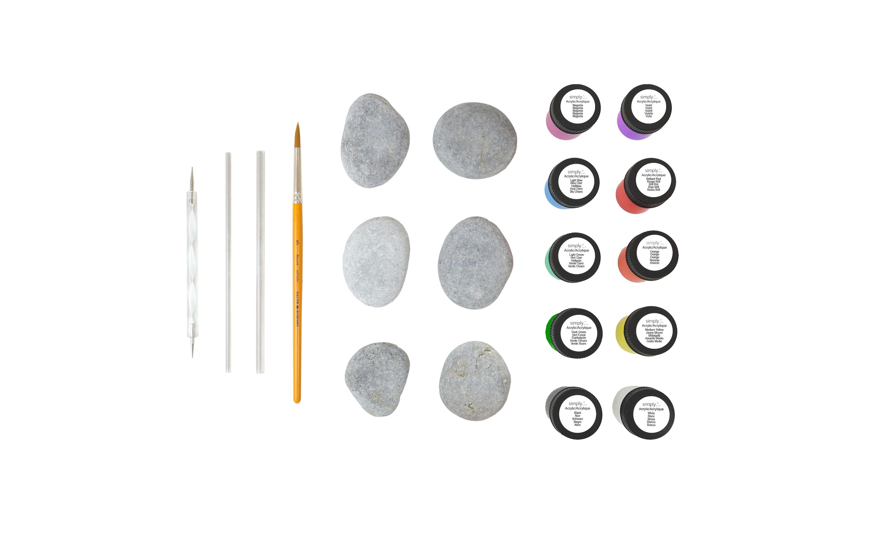 Büromaterial Malset Rock Painting Art 20-teilig Büromaterial Malset Rock Painting Art 20-teilig