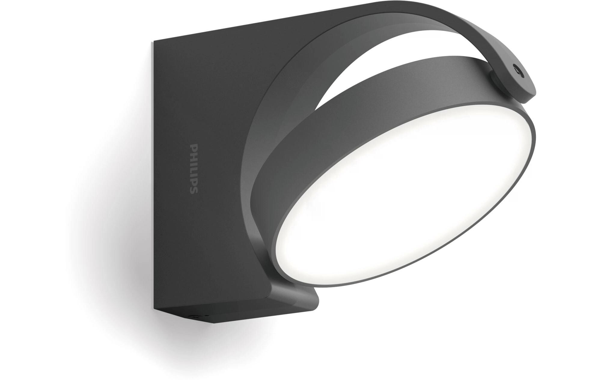 Philips Wandleuchte Mimosa 7W 2700K Anthrazit Philips Wandleuchte Mimosa 7W 2700K Anthrazit