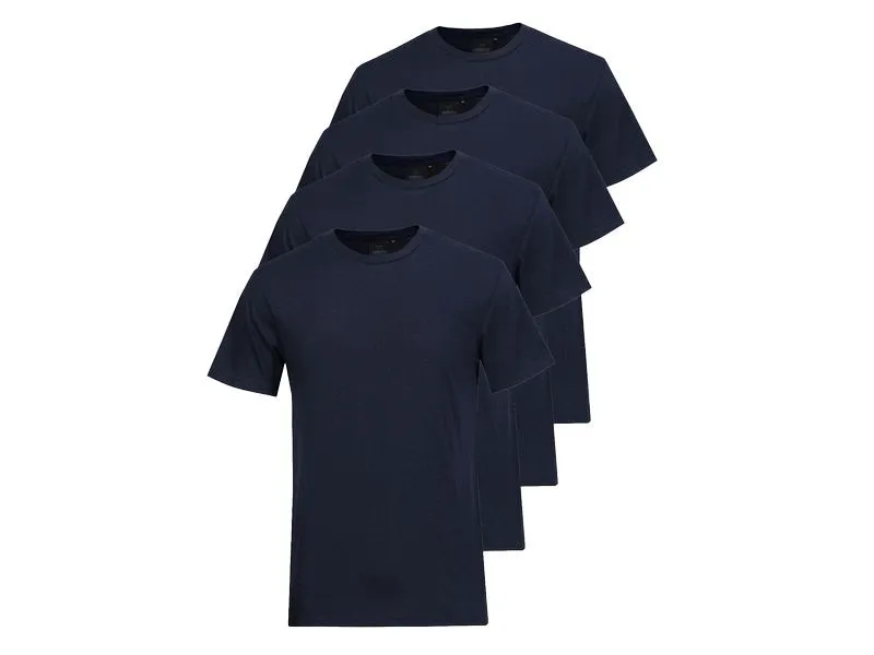 Switcher 4er-Pack Unisex T-Shirt Max Marineblau, XXXL